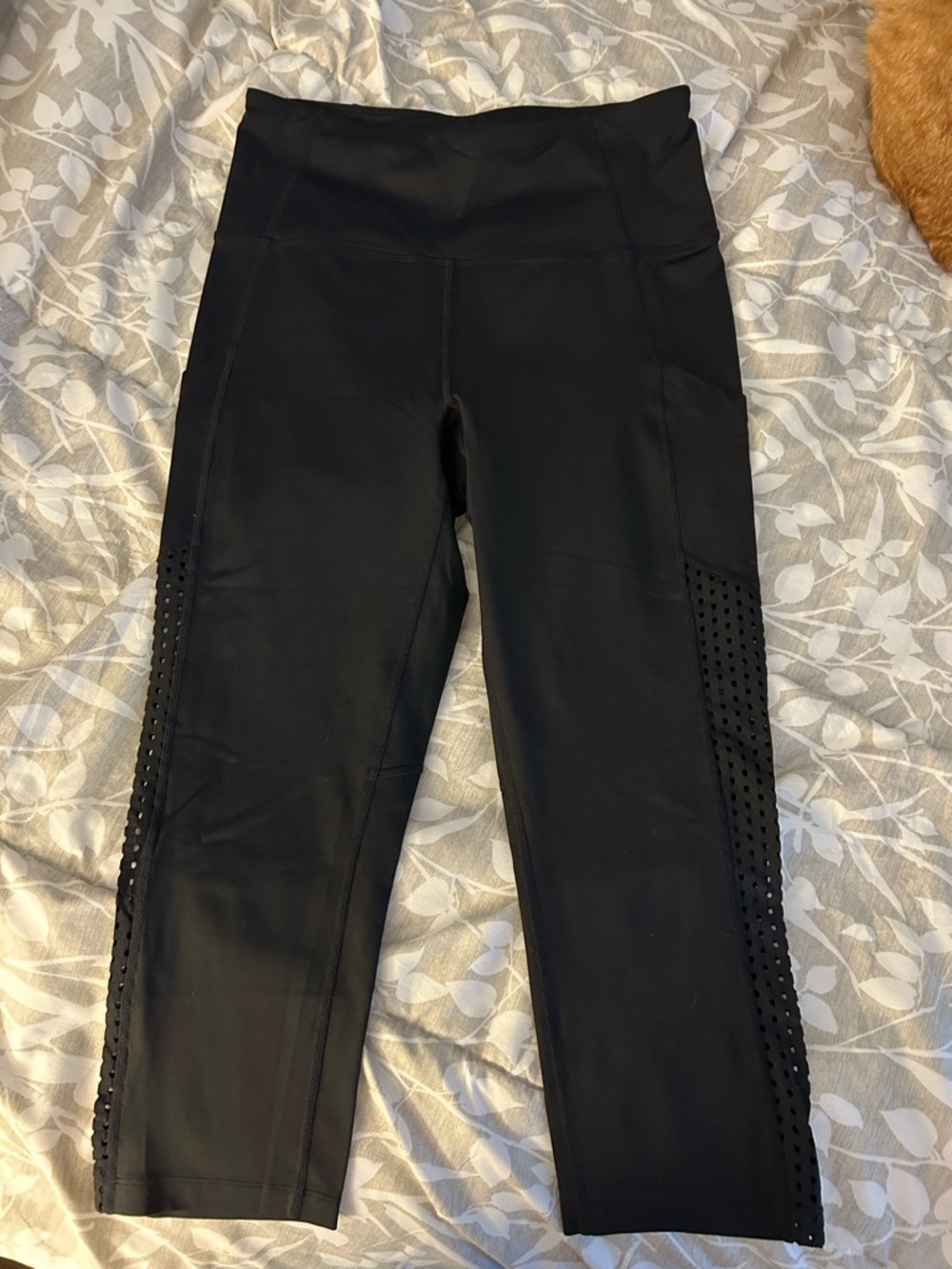 Calvin Klein Black Performance Leggings with Logo Waistband